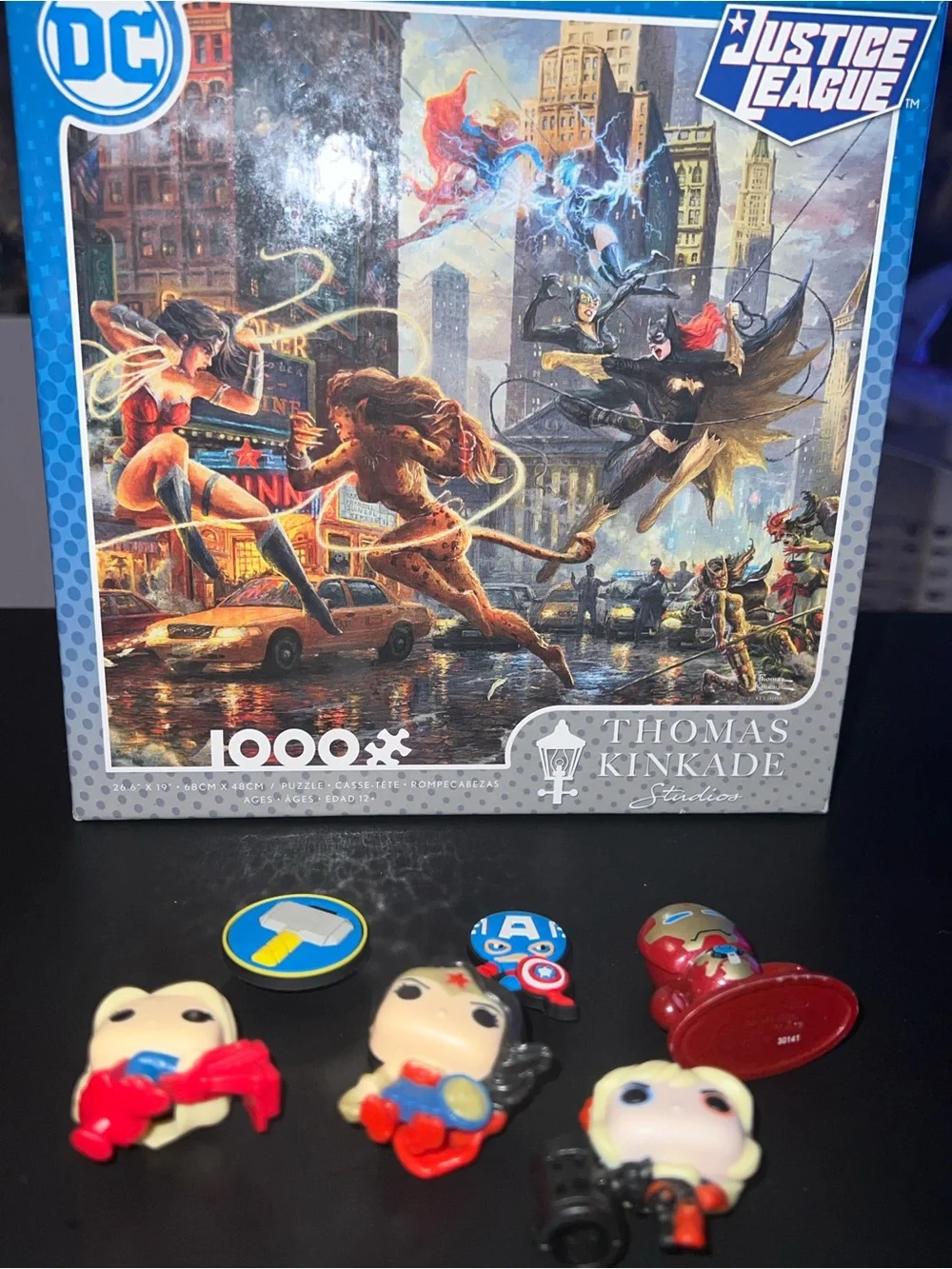 Superhero Lot - 1000pc DC Puzzle, Hasbro Micro Mugg & Marvel Crocs Jibbitz